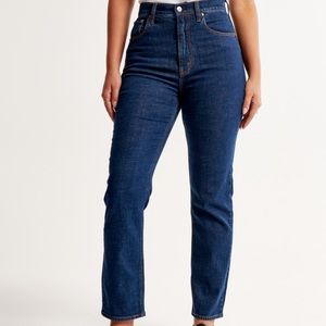 Abercrombie Ankle Straight Ultra High Rise Jeans